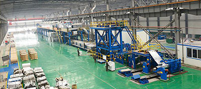 Color coating production line