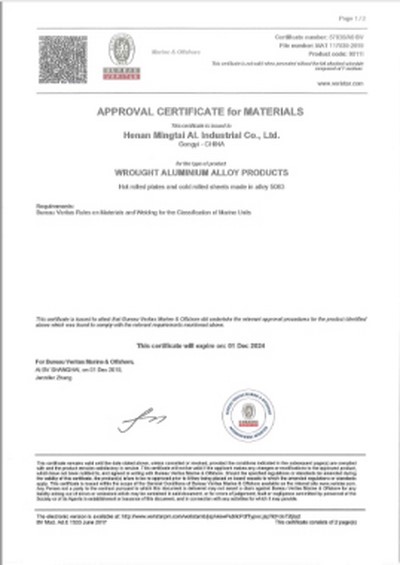 BV certificate
